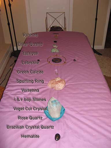 Sound Healing Table Grid Layout
